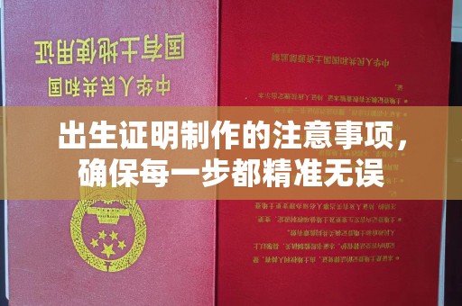民乐出生证明制作的注意事项，确保每一步都精准无误