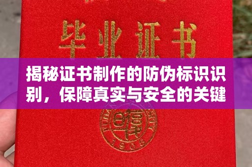 民乐揭秘证书制作的防伪标识识别，保障真实与安全的关键