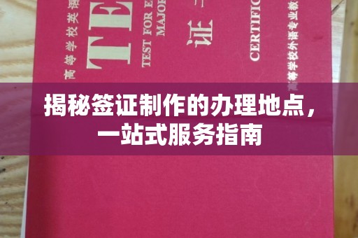 民乐揭秘签证制作的办理地点，一站式服务指南