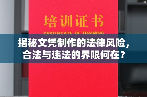 民乐揭秘文凭制作的法律风险，合法与违法的界限何在？