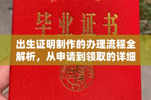 民乐出生证明制作的办理流程全解析，从申请到领取的详细指南