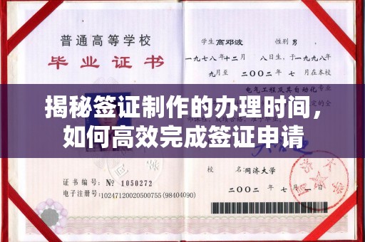 民乐揭秘签证制作的办理时间，如何高效完成签证申请